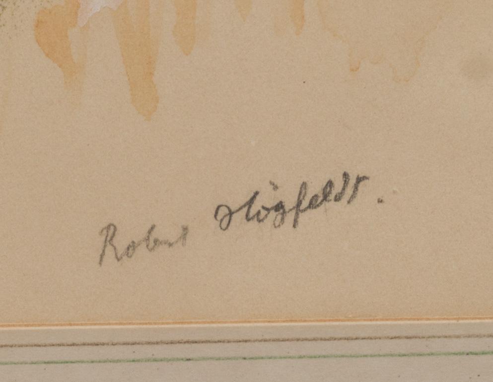 ROBERT HÖGFELDT, 2 st, blandteknik, signerade.