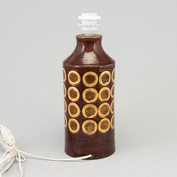 A ceramic Bitossi table lamp, 20th century.