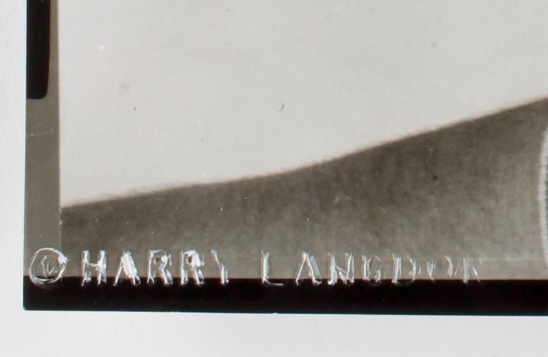 HARRY LANGDON, efter, fotografi, stämpelsign samt bär sign á tergo.