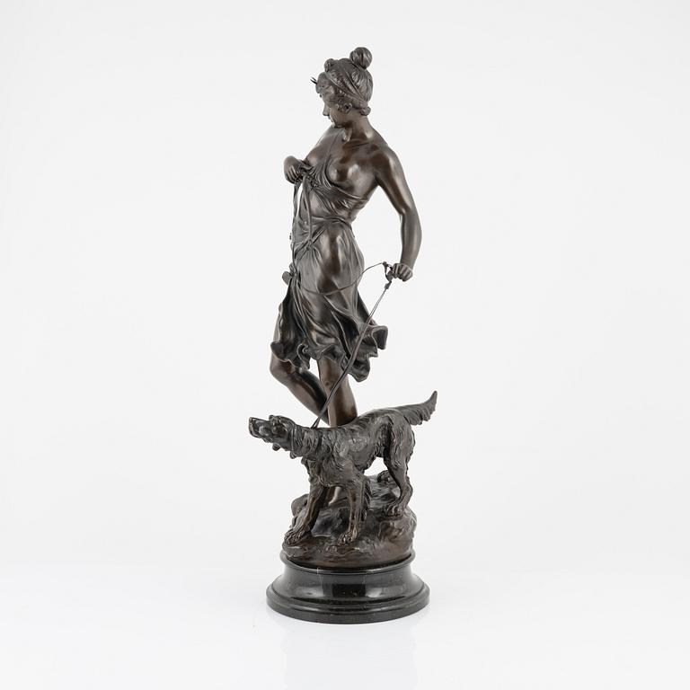 Alois Mayer, sculpture. Signed. Bronze, total height 72 cm.