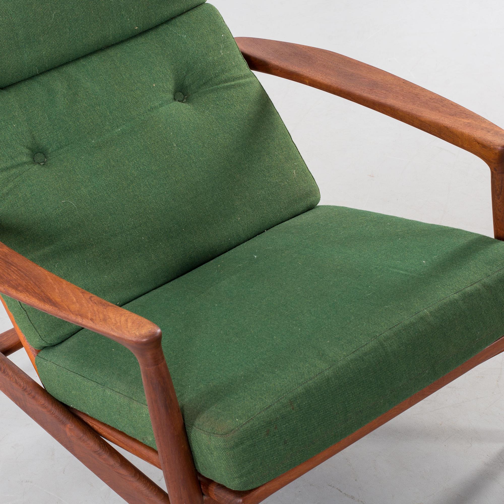 FÅTÖLJ, Folke Ohlsson, Dux, formgiven 1960.