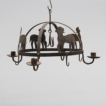 TAKKRONA, smide, 1800-tal. Höjd ca 35 cm.