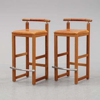 A pair of 1980's bar stools.