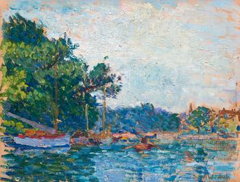 Alfred William Finch, "THAMES TWICKENHAMIN TIENOILLA, 1909".