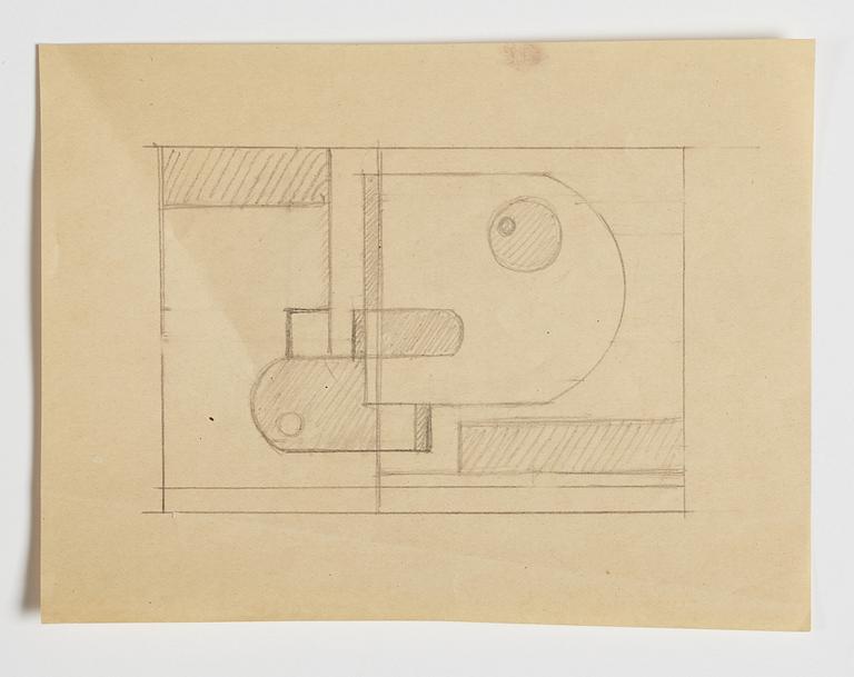 GÖSTA ADRIAN-NILSSON, pencil on paper, unsigned. Executed circa 1930.