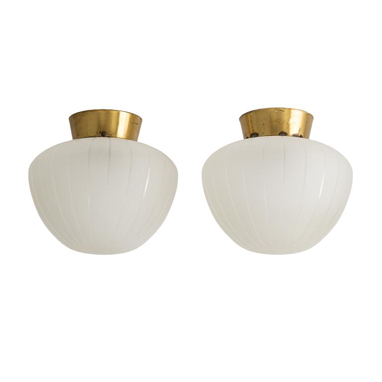 Ceiling lamps, a pair, Swedish Modern, 1940s.