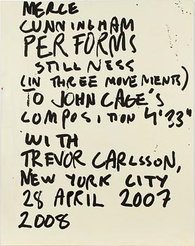 Thomas Elovsson, "Merce Cunningham Performs".