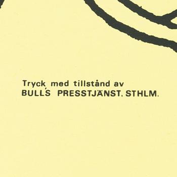 Mumin, Offsetaffisch, "Tänk att få borra hål i sitt eget golv!".