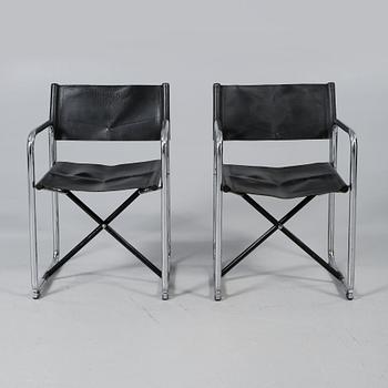 STOLAR, 2 st, "X75-2", Börge Lindau & Bo Lindekrantz, för Lammhults, 1900-talets andra hälft.