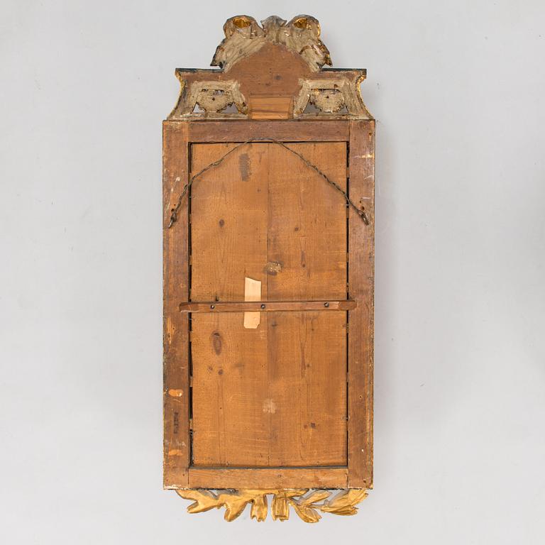 Peili, kustavilainen, signeerattu Johan Åkerblad, (mestari Tukholmassa 1758 - 1799), päivätty 1785.