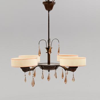 TAKLAMPA, 1900-talets mitt. Höjd 64 cm.