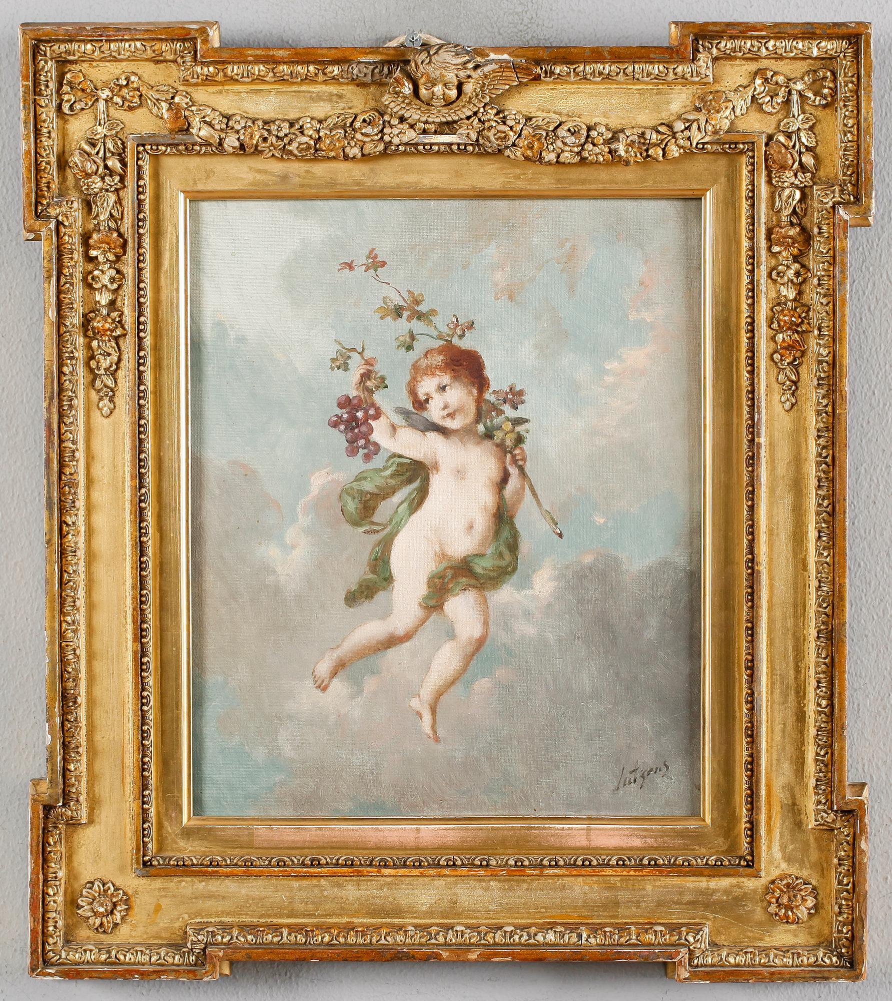 OKÄND KONSTNÄR, 1 par, oljor på duk, signerade Lutgens, 1800-/1900-tal.
