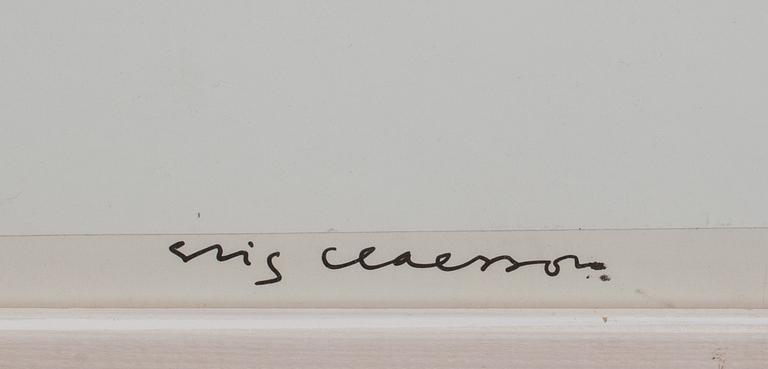 STIG CLAESSON (SLAS), collage, signerad.