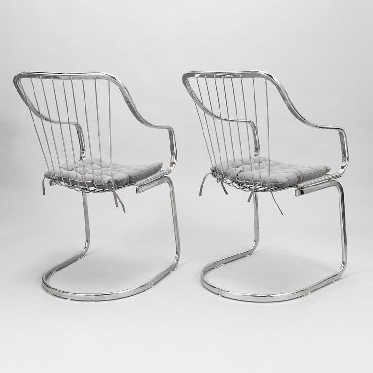 WILLY RIZZO, 4 chairs for Cidue, Italy.