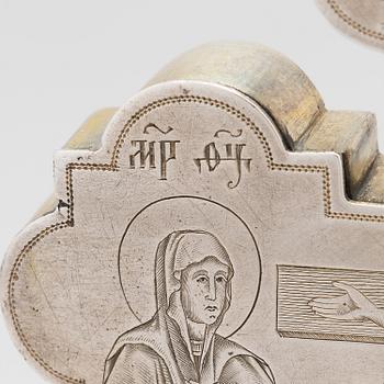 Dmitry Maksimovich Shelaputin, Krusifiksi, hopeaa, Moskova, Venäjä 1874.