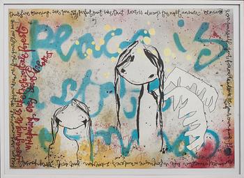 LISA RINNEVUO, färglitografi, signerad och numrerad 21/ 250.