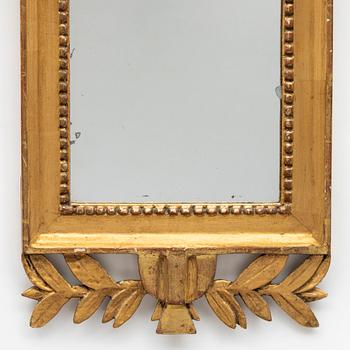 A Gustavian mirror, late 18th Century.