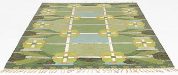 Ingegerd Silow, matta, rölakan, signerad IS.280 x 195 cm.