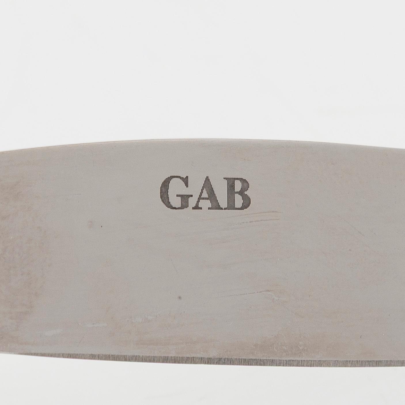 Ruokailuvälineet, 49 osaa, "Gammal Fransk", hopeaa (830), GAB 2004-2005.