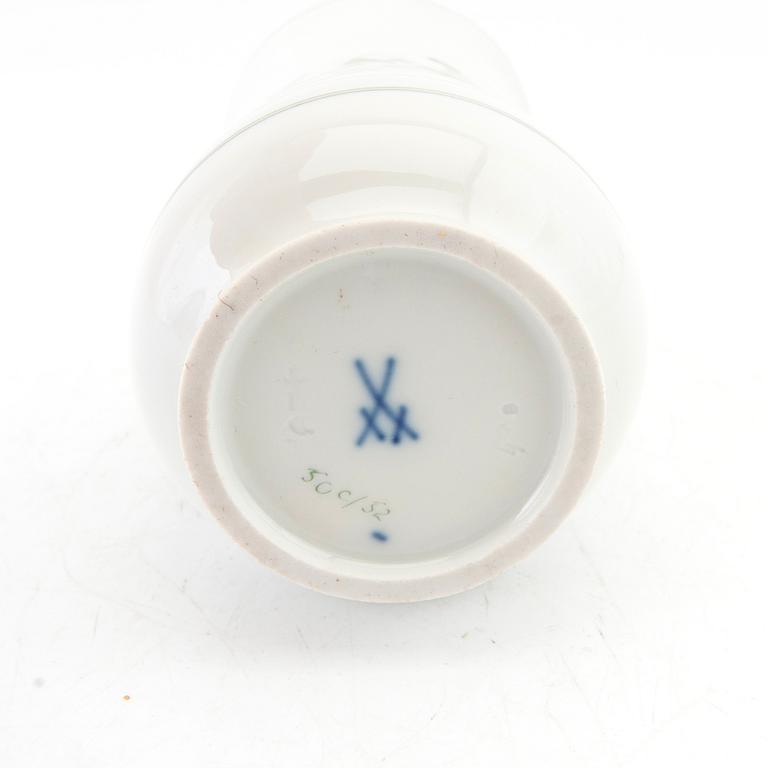 Servis 14 dlr  "Indische Malerei Grün", Meissen 1900-tal porslin.