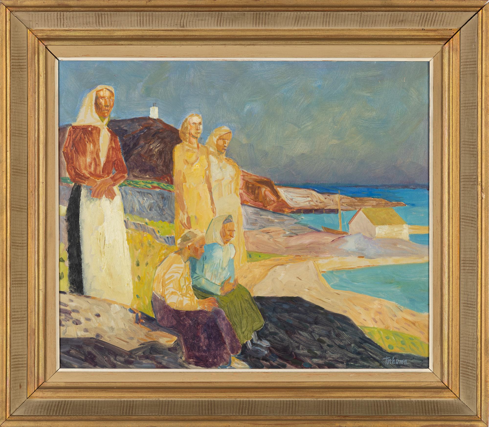 Gunnar Torhamn, oil on board, signed Torhamn.