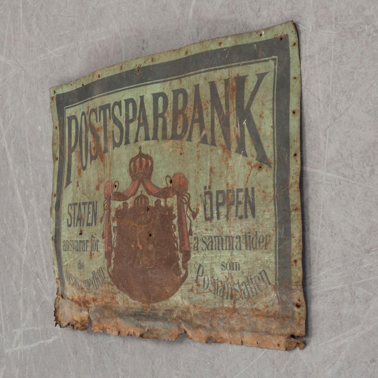 A 20th century sign.