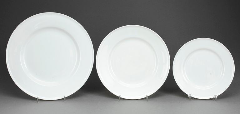 SERVIS, benporslin, 91 delar, "LB", Stig Lindberg, Gustavsberg, 1940-tal.