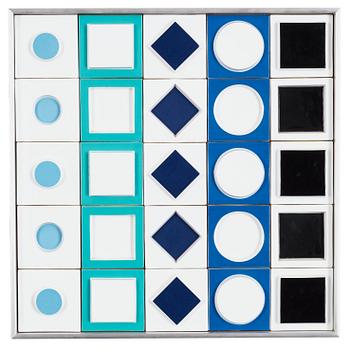 116. VICTOR VASARELY, relief, Rosenthal, Tyskland ca 1973.