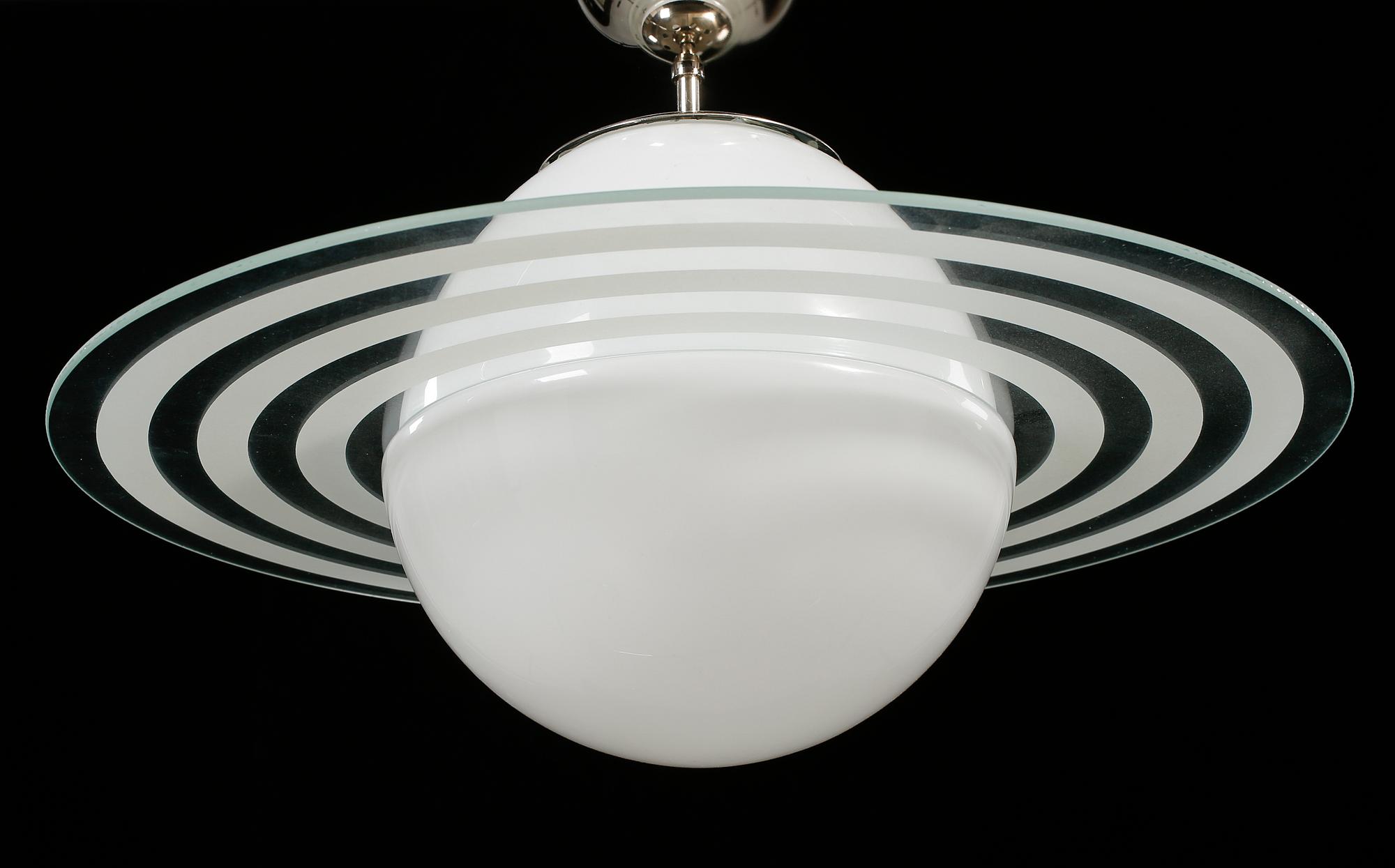 TAKLAMPA, Saturnusmodell, 1900-talets andra hälft. Höjd ca 45 cm.