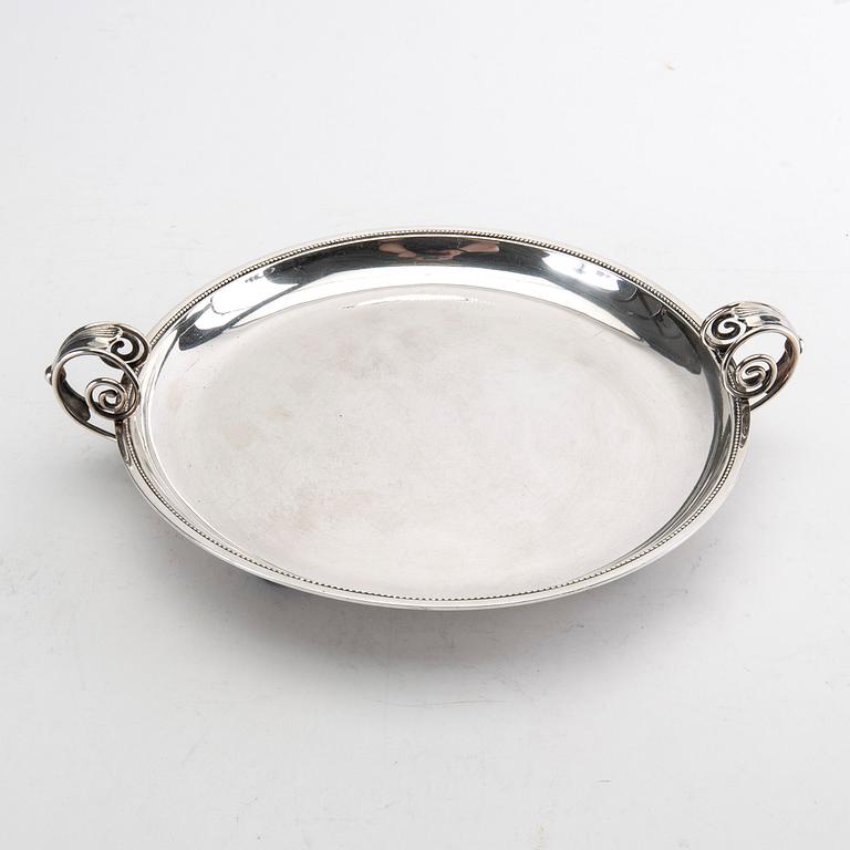 A Swedish 20th century  silver charger mark of GAB 18938 weight 566 grams.