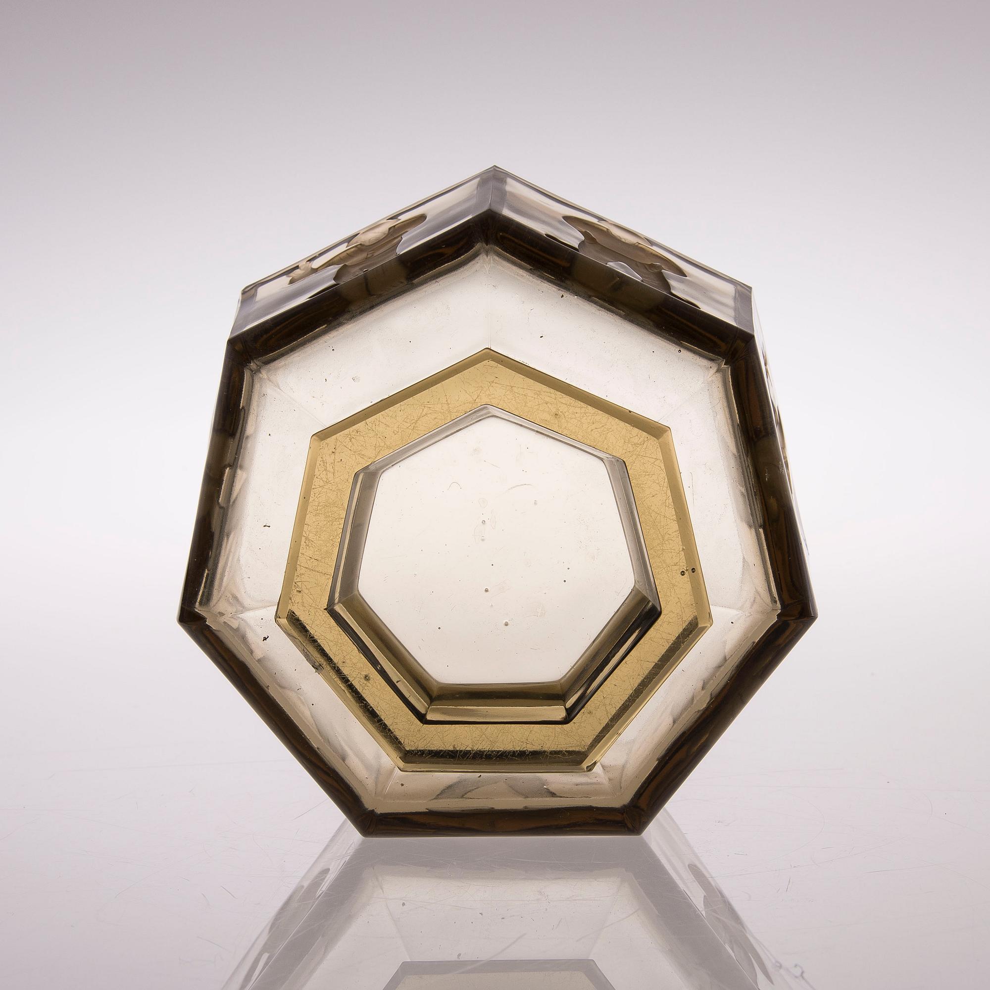 ANTTI SALMENLINNA, MALJA, lasia, "Seitsemän veljestä", Antti Salmenlinna, Riihimäen Lasi, 1930/40-tal.