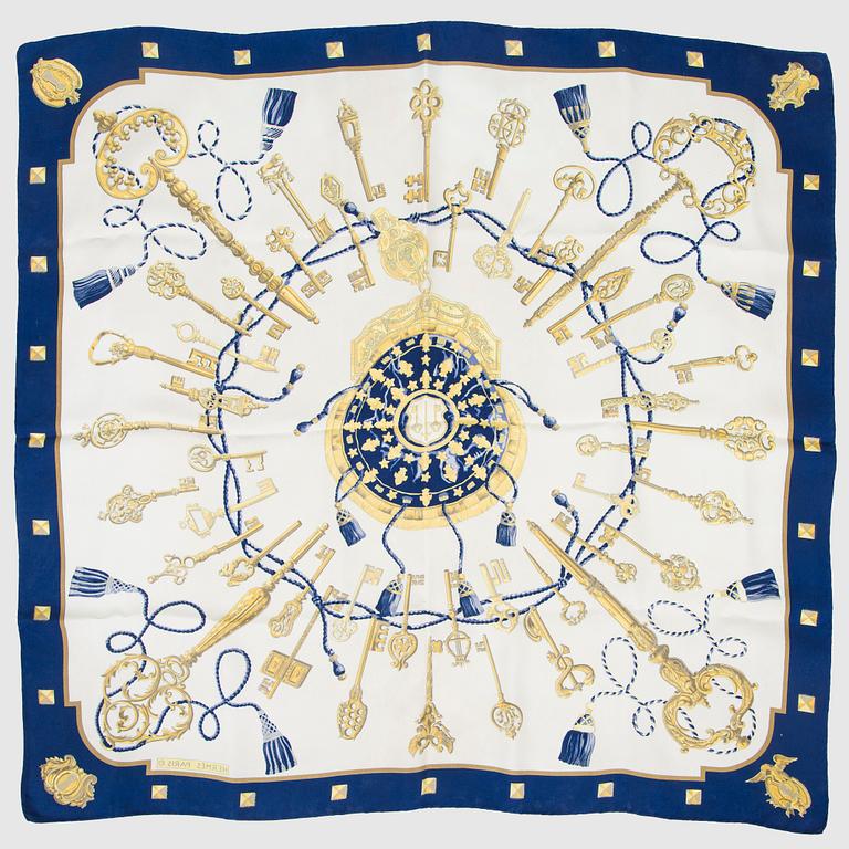 Hermès, 'Les Clefs' scarf.