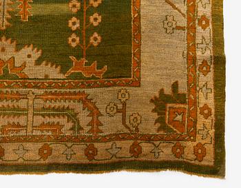 An antique Ushak carpet, Western Anatolia, c. 502 x 359 cm.
