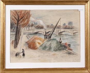 AXEL KARGEL, krita, sign o dat Paris 1932.