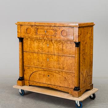 A swedish biedermeier chest of drawers. First half of the 19th century.