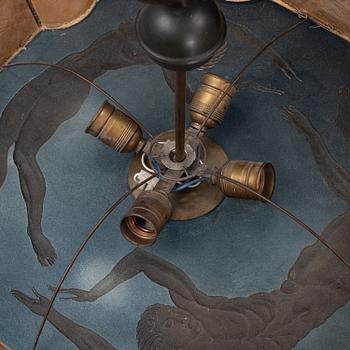A Swedish Modern glass ceiling light, 1930's/40's.