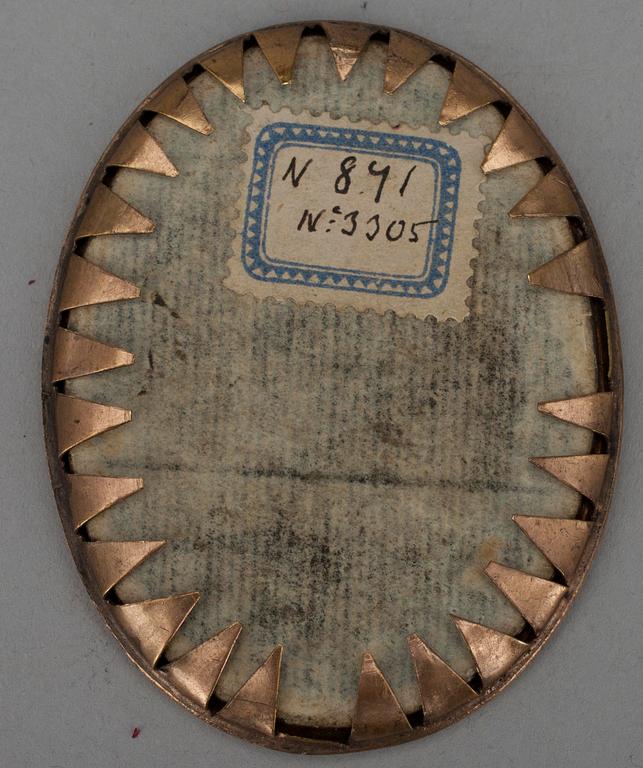 MINIATYR, silhuett, ca 1700-talets slut.
