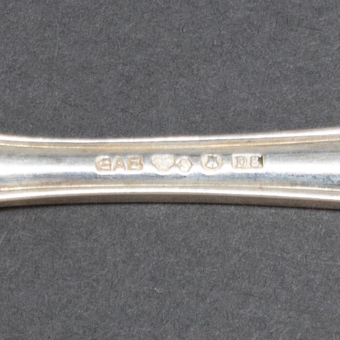 24 pieces of silver cutlery by GAB Stockholm 1930's.
