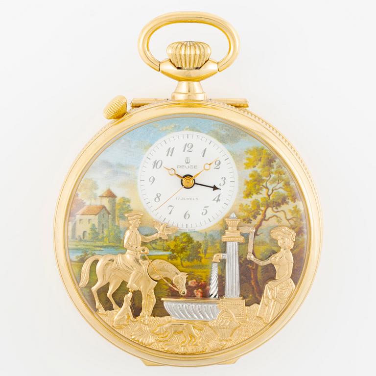 Reuge Music, Fickur/speldosa med rörliga figurer, Sainte-Croix, Schweiz, 1900-talets senare del.