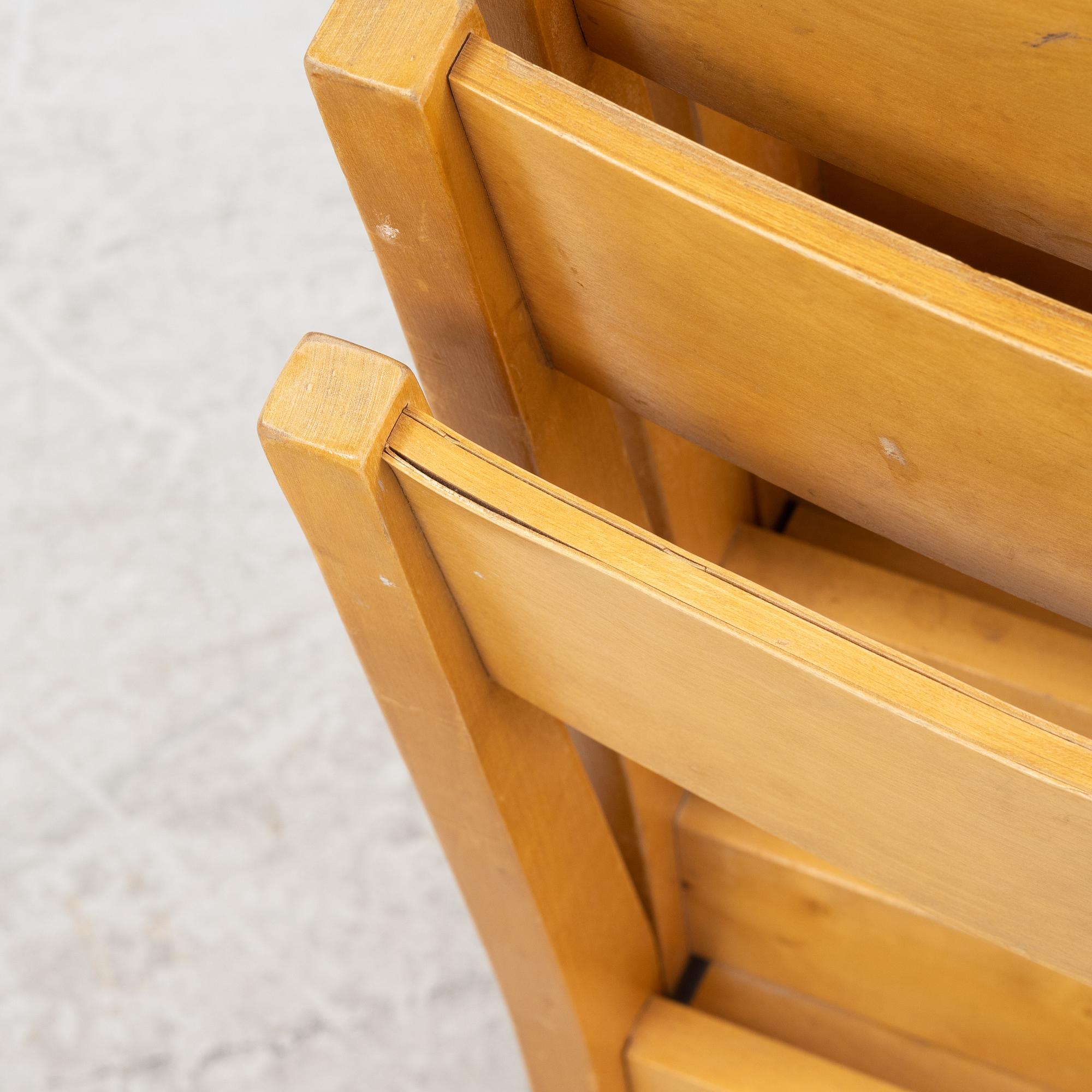 Sven Markelius, a set of seven chairs, mid 20th Century.
