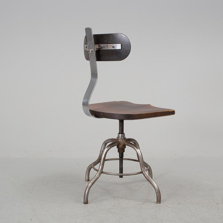 INDUSTRIAL CHAIR, around mid 20th century-.