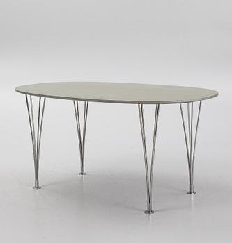 Bruno Mathsson & Piet Hein, a 'Superellips' dining table, Mathsson International, Värnamo.