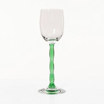 Gunnar Cyrén, vitvinsglas, 10 st, "Nobel", Orrefors.