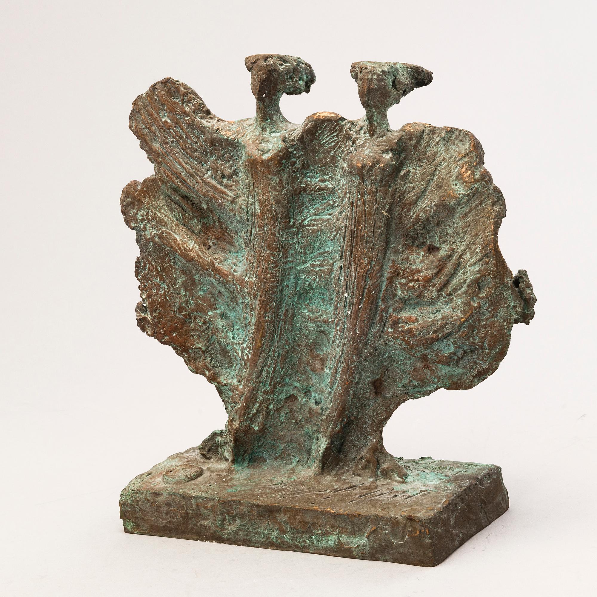 KARI JUVA, brons, signerad och daterad -90.