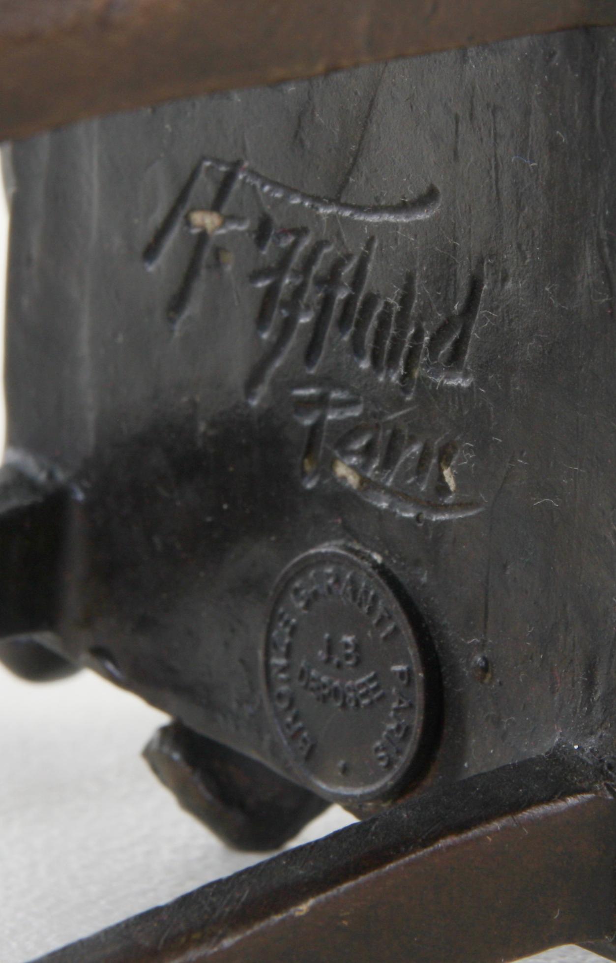 FRANZ IFFLAND, efter, skulptur, patinerad brons.