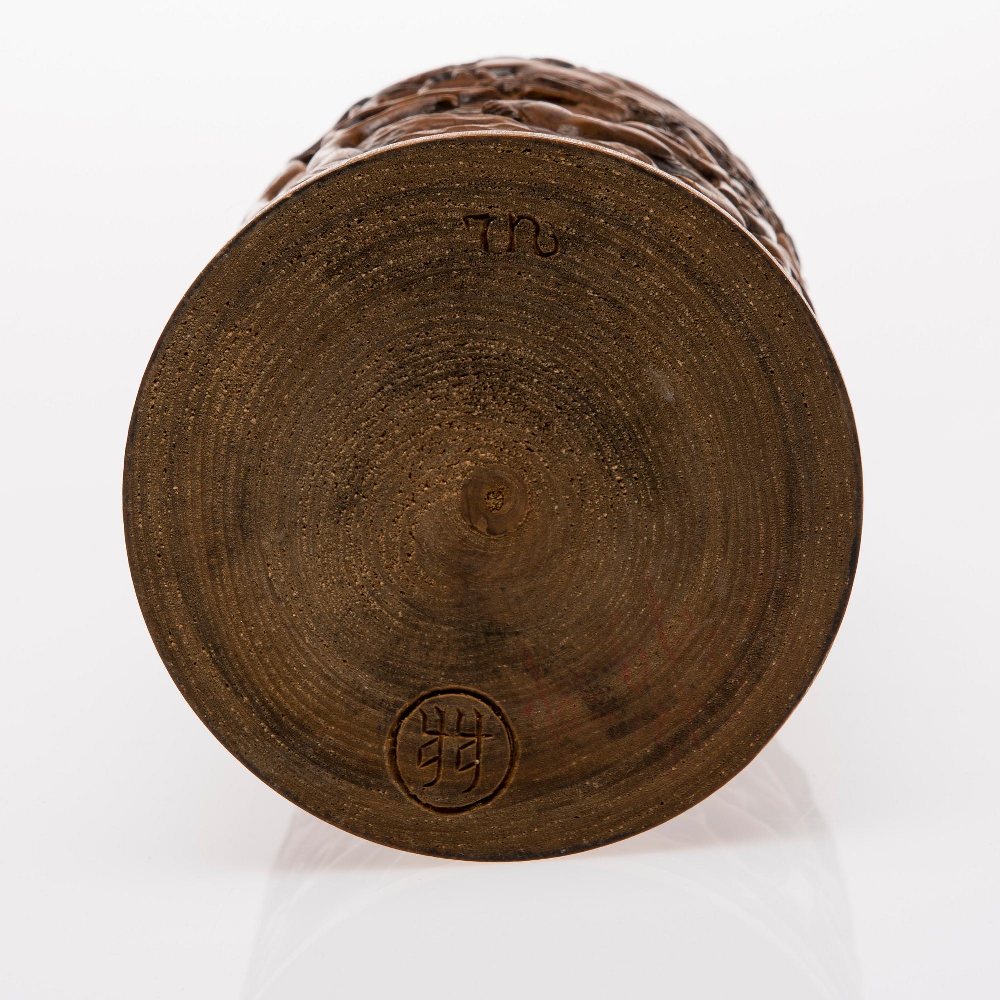 BURK MED LOCK, trä, Kalevala Koru, 1960-70-tal.