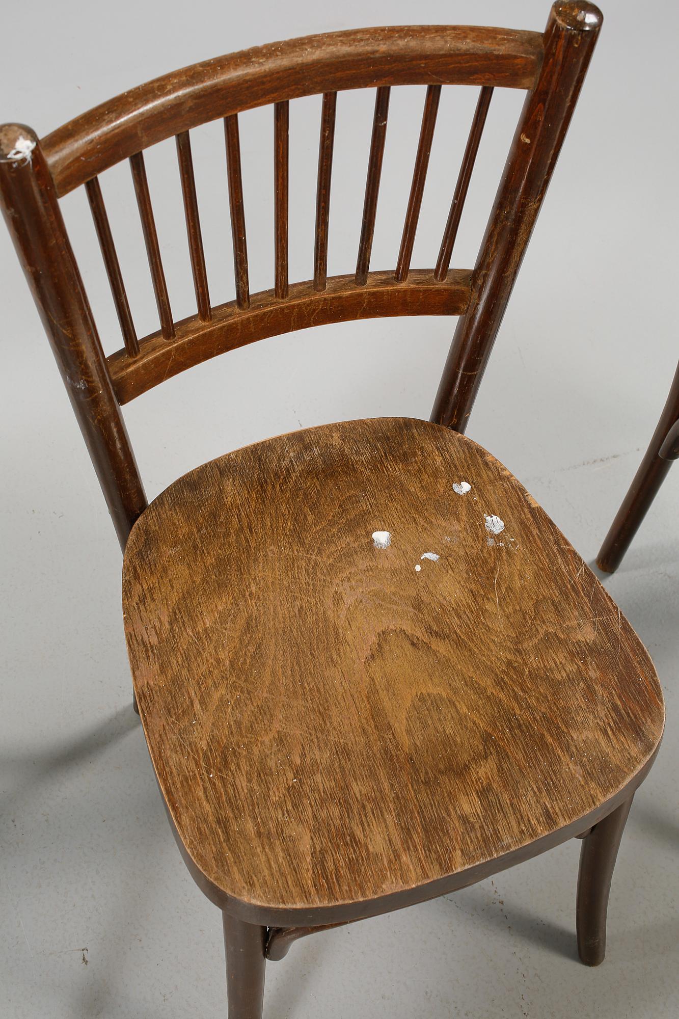 CAFÉSTOLAR, 4 st, 1900-talets första hälft.