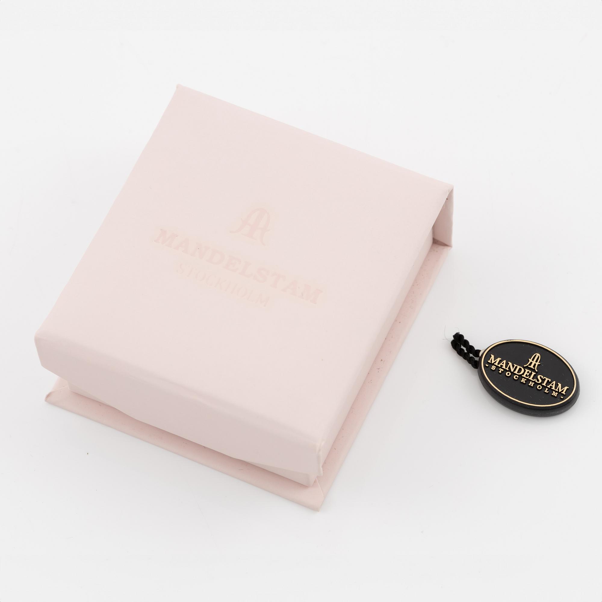 Örhängen, Mandelstam, 18K guld med brioletteslipad limekvarts, briljantslipade diamanter och rosa turmaliner.