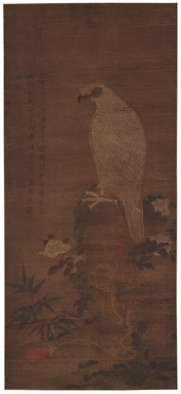 A scroll painting after Song Huizong, Qing dynasty.