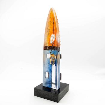 Bertil Vallien, sculpture, glass, Limited Edition, Kosta Boda.